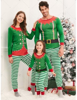 Christmas Elves Matching Family Pajamas - Dad L