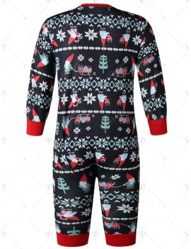 Christmas Long Sleeves Casual  Print Family Pajama Sets Parent-Child Home Suit Pyjamas - Baby 12m