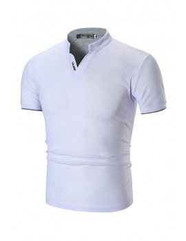 Lovely Casual White Polo Shirt
