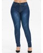 Plus Size Basic Dark Wash Jeans - 5x