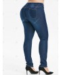 Plus Size Basic Dark Wash Jeans - 5x
